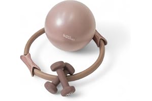 Your Reformer Pilates Prop Kit for Home Workouts- Includes Pilates Ring, Pilates Ball and 2.2 lb. Dumbbell Set