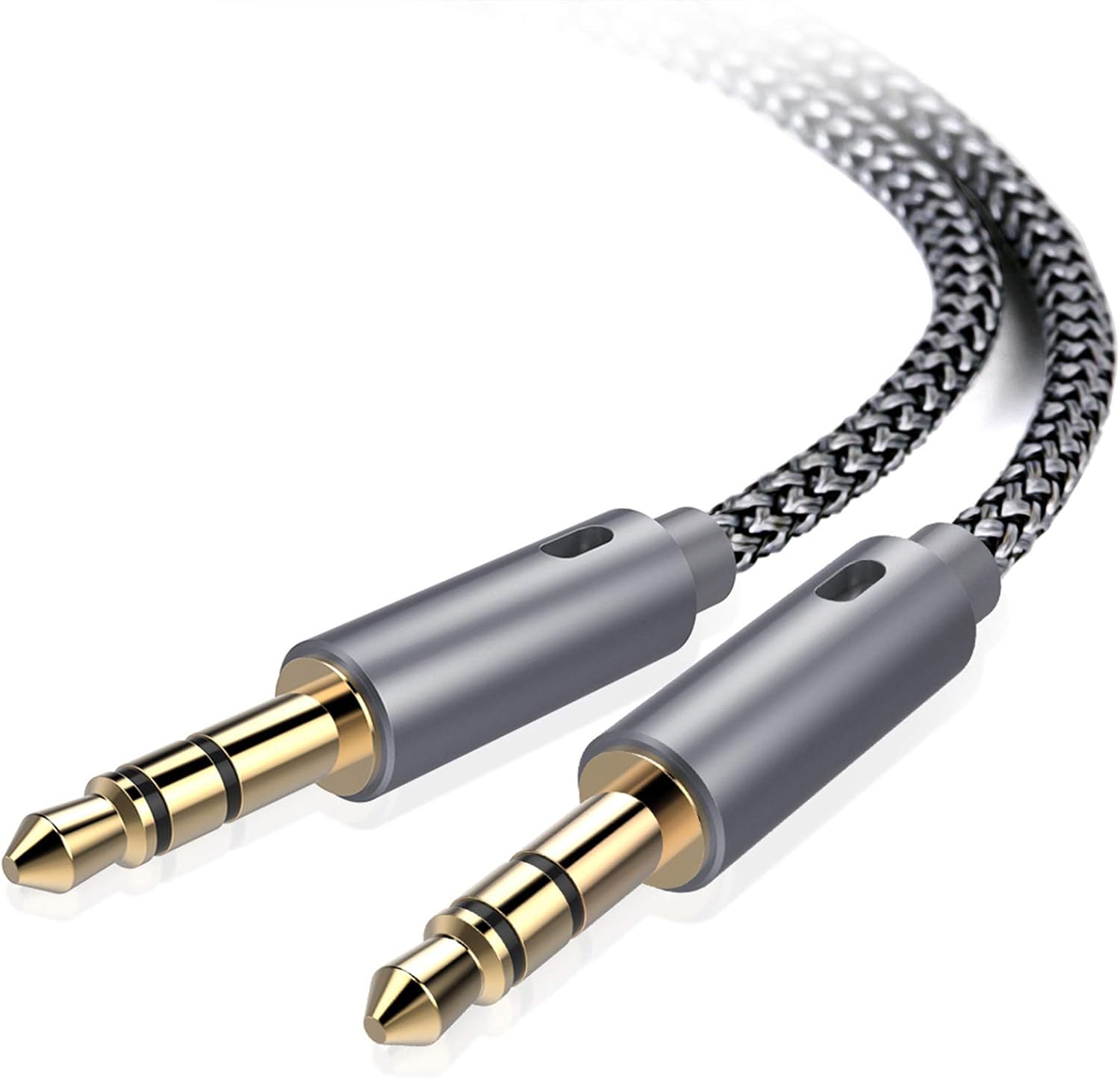Oldboytech AUX Cable, [2-Pack, 4ft, Hi-Fi Sound] 3.5mm Nylon Braided AUX Cord for Car Compatible with Stereos, Speaker, iPod iPad, Headphones and More: Electronics
