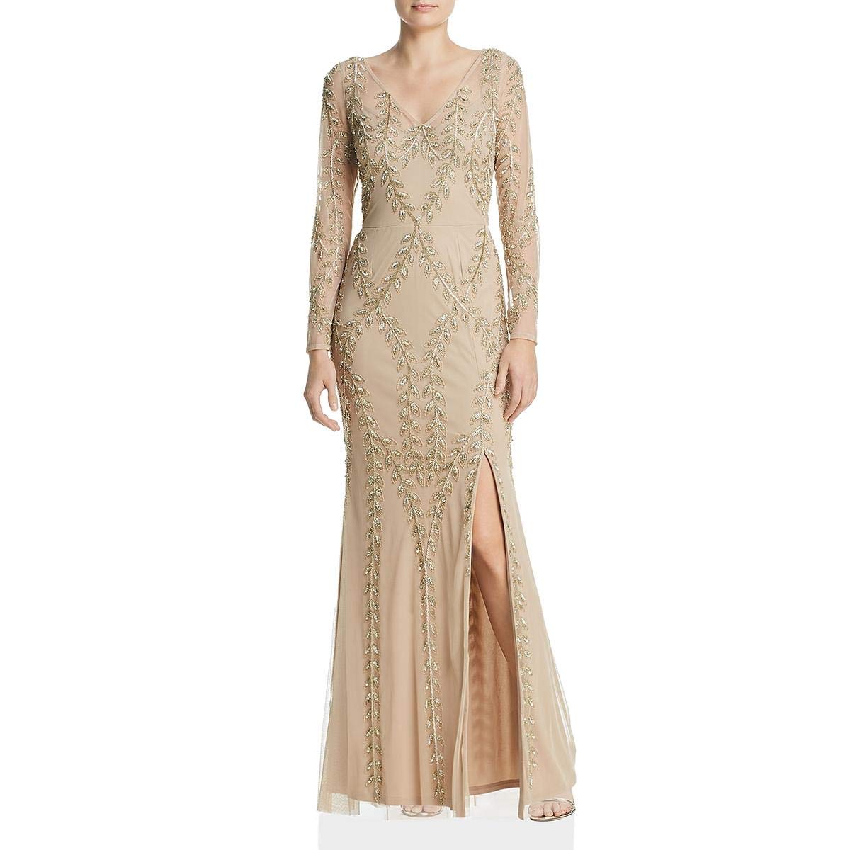 Adrianna-Papell-Womens-Plus-Size-Long-Beaded-Dress-ChampagneGold-22