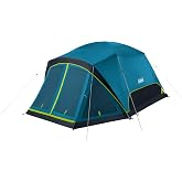Coleman Skydome Dark Room Camping Tent with Screen Porch &amp; 5-Minute Setup, Weatherproof Tent Blocks 90% of Sunlight, Rainfly &amp; Carry Bag Included, Made of PFAS-Free Materials