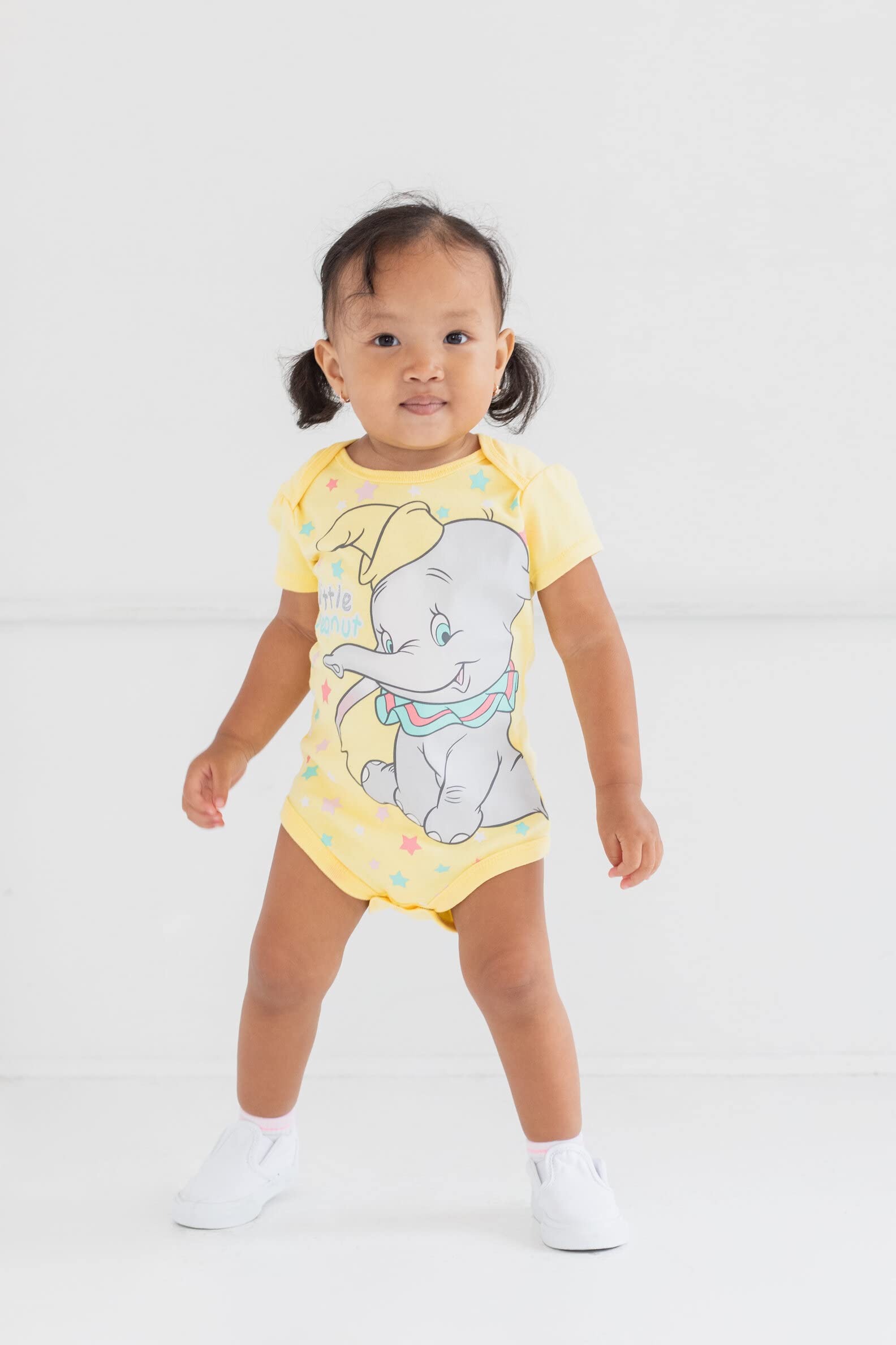 Disney Classics The Aristocats Lion King Winnie the Pooh Pixar Toy Story Baby Girls 5 Pack Bodysuits Newborn to Infant