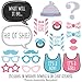 Big Dot of Happiness Chevron Baby Gender Reveal - Photo Booth Props Kit 20 Count