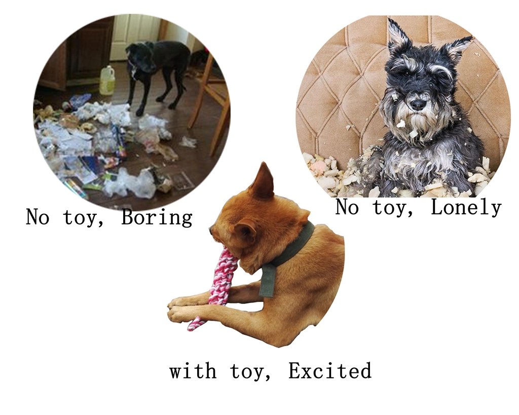 3 Sets Pet Toy, Dog Rope Toys Dog Chew Toy, Braided Rope Dog Toy, for Small and Medium Dogs