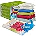 lekors - 8 Vacuum Storage Bags for Clothes - 4 Jumbo Space Bags and 4 Large Vacuum Seal Bags for Clothing - up to 80 Percent Compression - with Travel Hand Pump