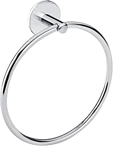 Bath+ by Cosmic 2620172 Toallero Aro, Cromo, 20 cm : Amazon ...