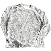 RoseSeek Men's Camouflage Leaf Graphic Tees Long Sleeve Crew Neck T Shirts Tops Retro Fall Clothes