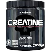 Creatine Pura - Pote 300g - Black Skull - Suplementação para Treino, Performance, Ganho Muscular, Hipertrofia, Força e Resist