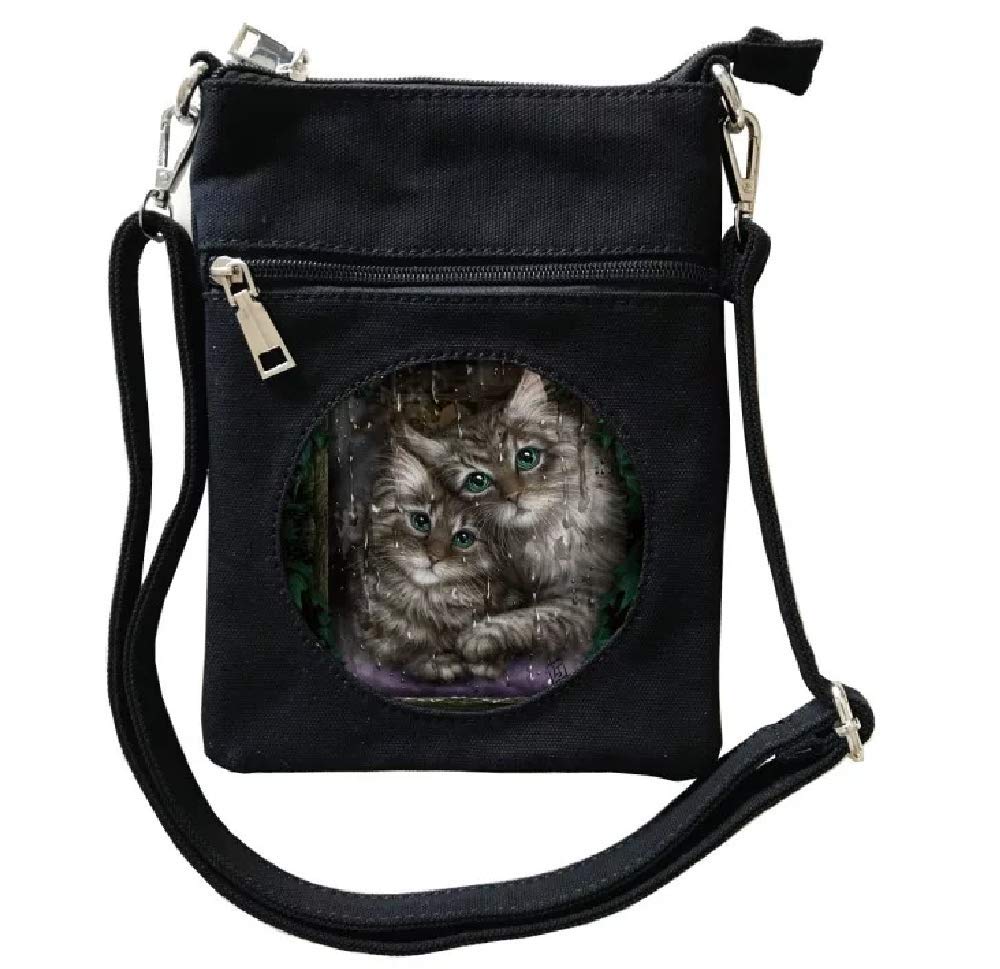 Longing - Cat Kitten Cross-Over Shoulder Bag