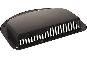 Kaper II L12-0020 Black Fits 3" hole Trailer Vent Cover,1 Pack