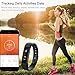 laucin Fitness Tracker, ID115HR Sport Activity Wristband with Heart Rate Monitor :Waterproof Intelligent Bracelet - Sleep Monitoring/SMS/Camera Control/for Android and iOS Black Black