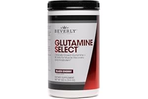 Beverly International Glutamine Select, 60 Servings. Clinically Dosed L-Glutamine and Amino Acid Formula for Lean Muscle and Recovery. Sugar-Free Powder. BCAA’s.