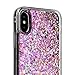iPhone X Case,Soundmounds iPhone X,iPhone 10 Glitter Flowing Liquid Floating Fashion Bling Case Cover for iPhone X (Diamond Powder)