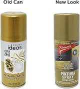 Bright Ideas Metallic Gold Lacquer Spray Paint 150ml for Crafts & Decor view 3