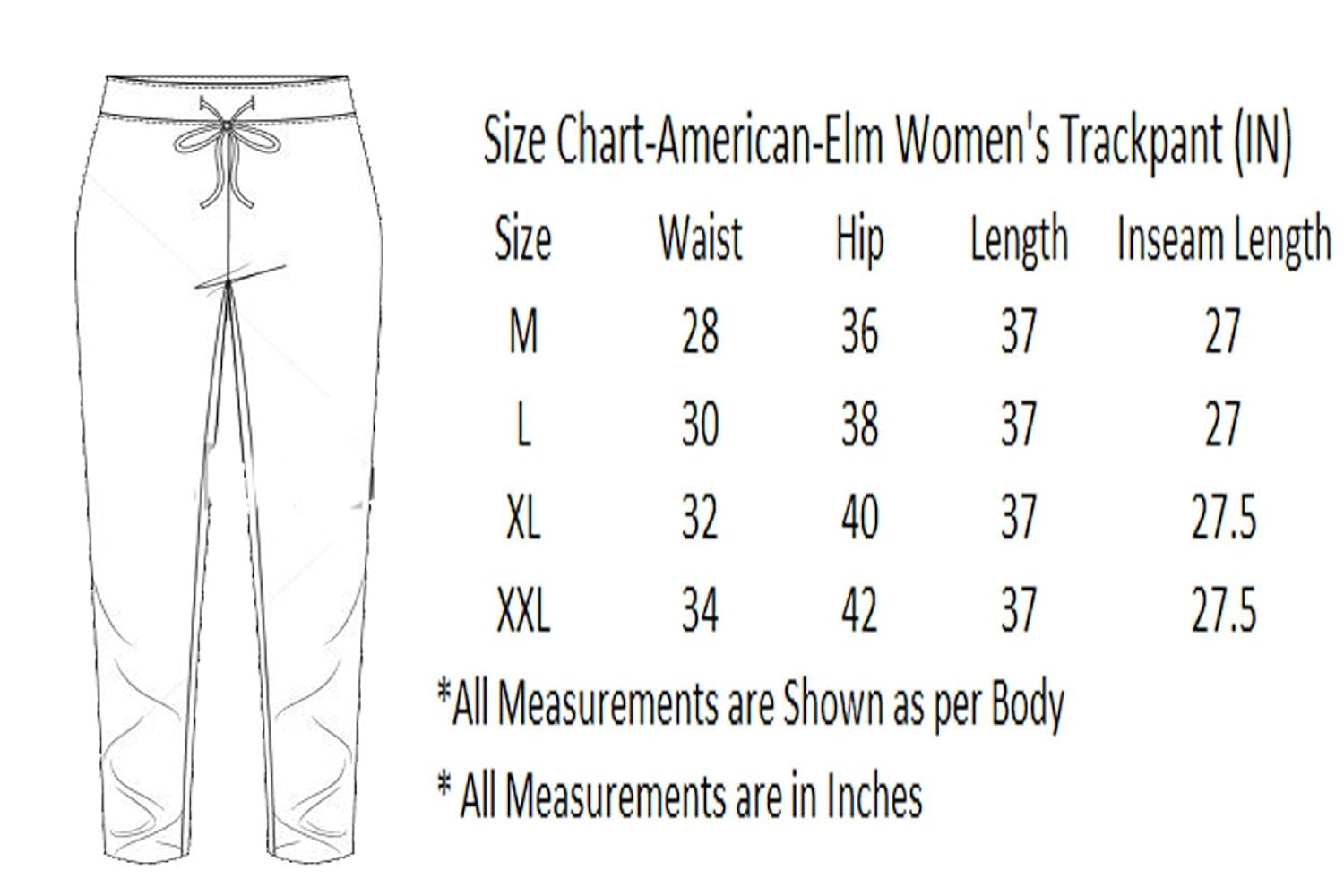 american-elm women's black stylish run printed trackpant