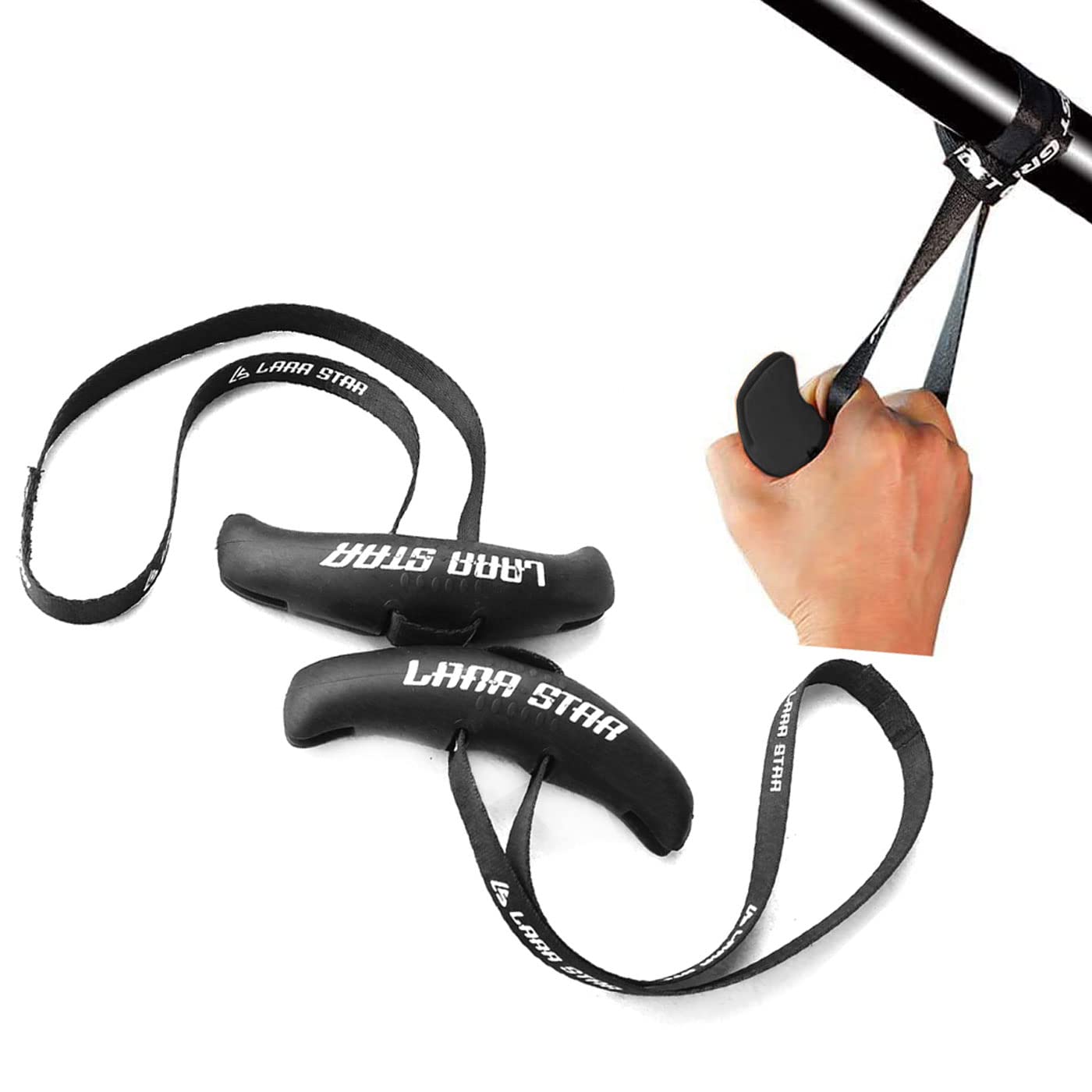 LARA STAR Pull-Up Handles Fitness Belt Heavy Duty Cable Machine Grips Training Grip Strength Sling Trainer for Home Gym Pull Up Bars Barbells and Pulling Machines