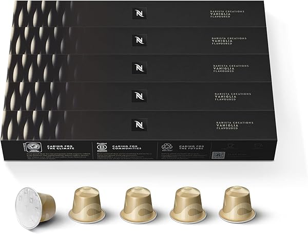NESPRESSO CAPSULES ORIGINAL LINE, VANIGLIA, MEDIUM ROAST ESPRESSO COFFEE, 50 COUNT ESPRESSO COFFEE PODS