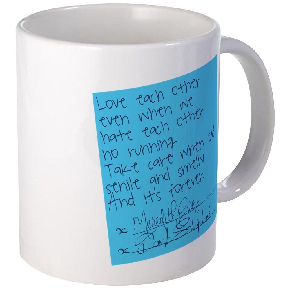 11 ounce Mug - Grey's Anatomy: Post It Mug - S White "