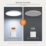 Matane LED Ceiling Light Dimmable 18W with Remote 3000K-6500K Round 8.7 in view 4