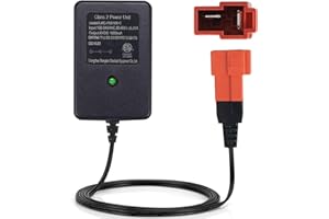 CHENXRN 6V Kids Ride On Toys Car Battery Charger for BMX X6 Kid Trax Disney Frozen White Toddler Wildfire Quad Wal-Mart Kid TRAX Moto ATV Quad Ride-On Toys, Red Square Plug