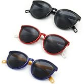 ECO-TH Toddler Kids Sunglasses Age 3-9, Flexible Polarized Baby Sunglasses with Spring, UV400 Protection for Boys Girls