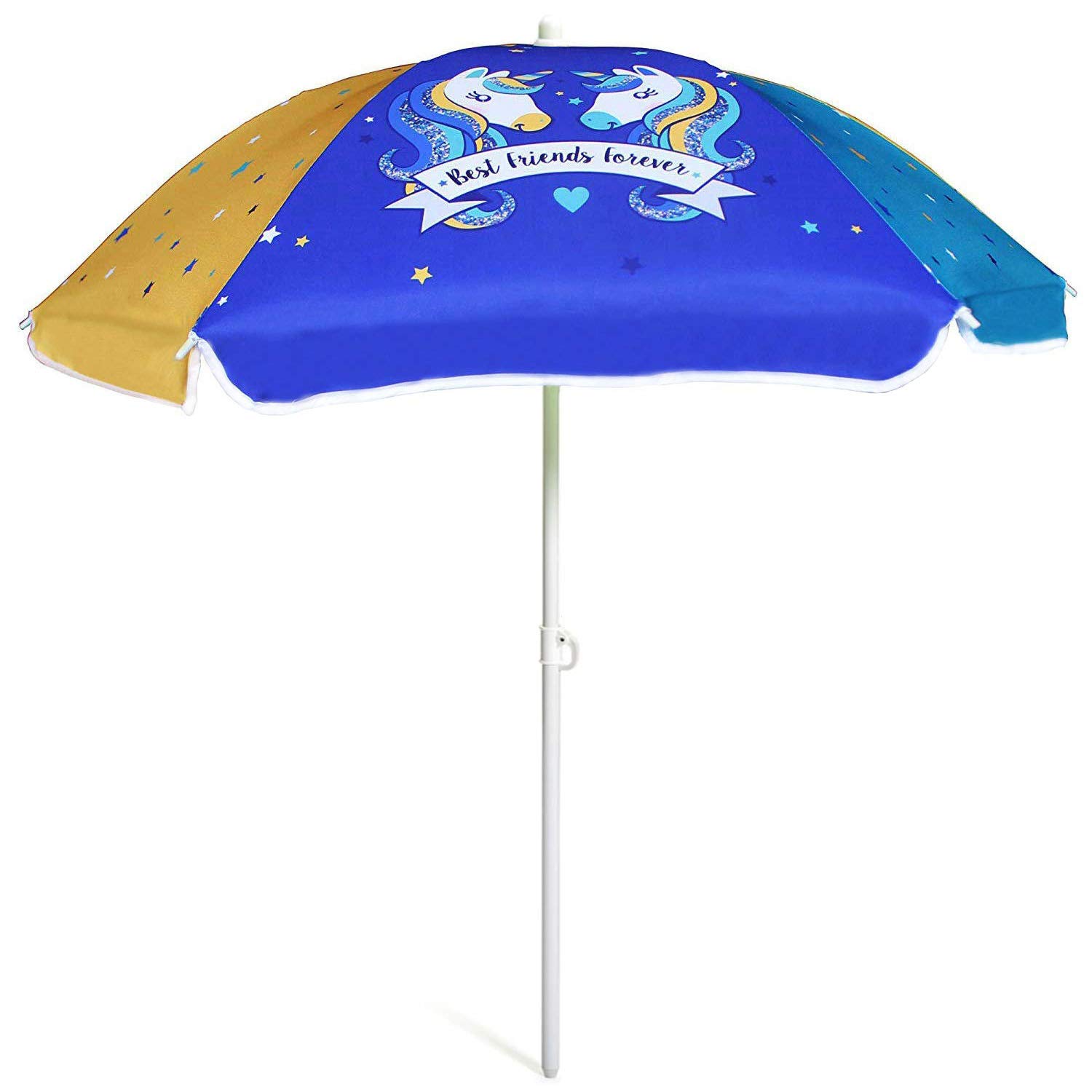 AMMSUN 47 Inch Seaside Beach Umbrella for Sand and Water Table - Kids Durable umbrella Beach Camping Garden Outdoor Play Shade
