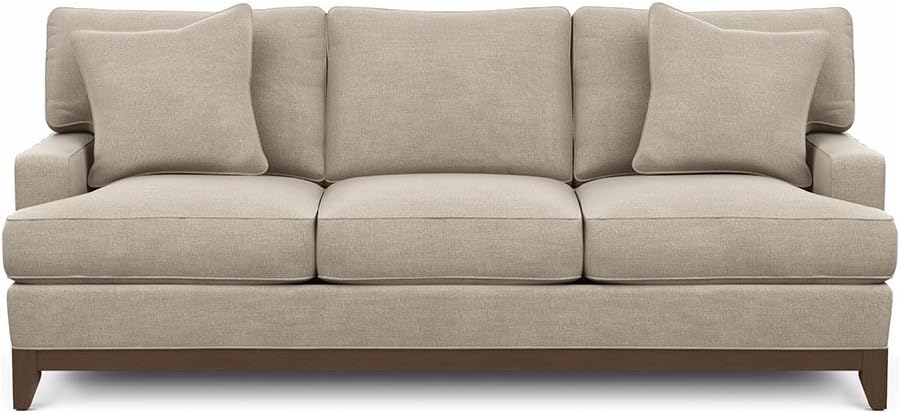 Amazon Com Ethan Allen Arcata Sofa 87 Sofa Palmer Pearl Chenille Fabric Furniture Decor