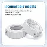 NQEUEPN Hot Tub Split Nut 2pcs with Screw & O-Rings for Spa Repair view 6
