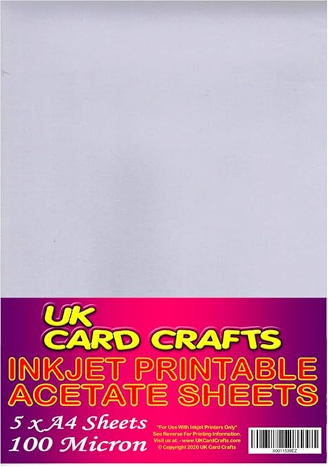 acetate sheets for inkjet printers