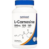 Nutricost L-Carnosine 500mg, 120 Capsules - Gluten Free, Non-GMO, Veg Capsules, Vegetarian Friendly