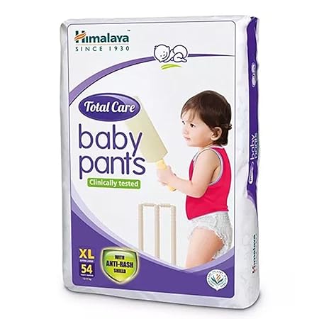 Himalaya Total Care Baby Pants Diapers, X Large, 54 Count