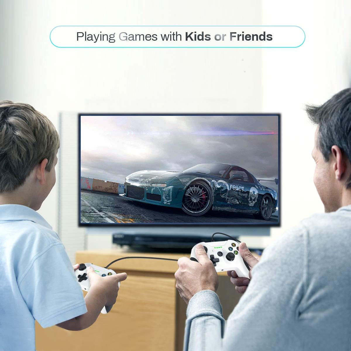 VOYEE Controller for Xbox One, Wired Enhanced Controller for Microsoft Xbox One/X/S/Elite (White): Computers & Accessories