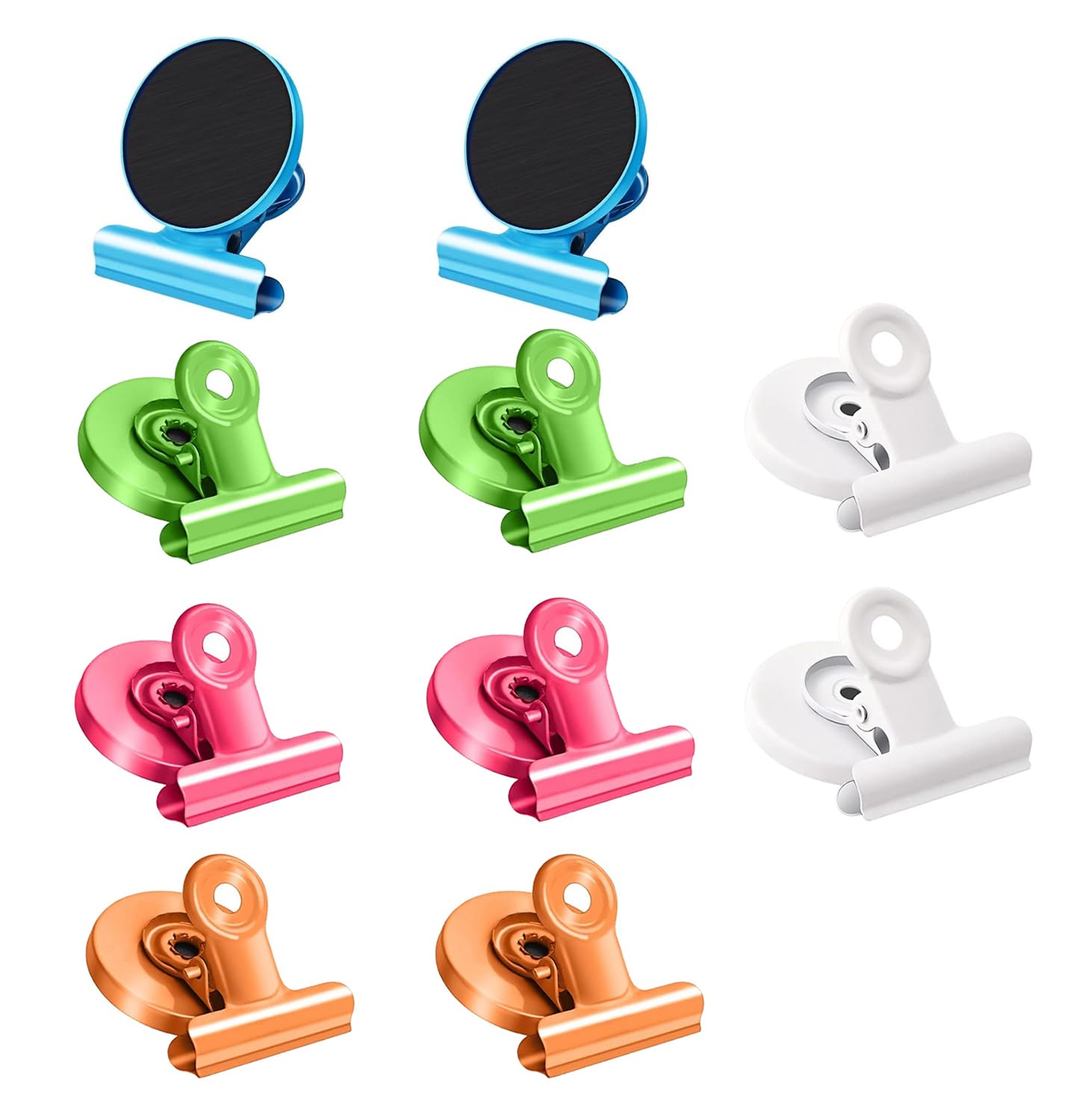 10pcs Colorful Fridge Magnets, Fridge Magnets, Magnetic Clips, Colorful Strong Whiteboard Magnets for Whiteboard Bulletin Board Fridge Picture Memo Home Office Magnetic Clips
