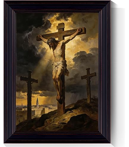 Amazon.com: Crucifixion Corpus Hypercubus Jesus Cross Poster