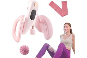 FAITIO Thigh Exerciser for Womens, Pelvic Floor Exercise Devices with Display Counter, Kegel Exercise Inner Thigh Exerciser Women, Adductor Leg Butt Hip Trainer Home Fitness Equipment