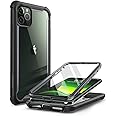i-Blason Ares Case for iPhone 11 Pro Max 2019 Release, Dual Layer Rugged Clear Bumper Case with Built-in Screen Protector (Black)