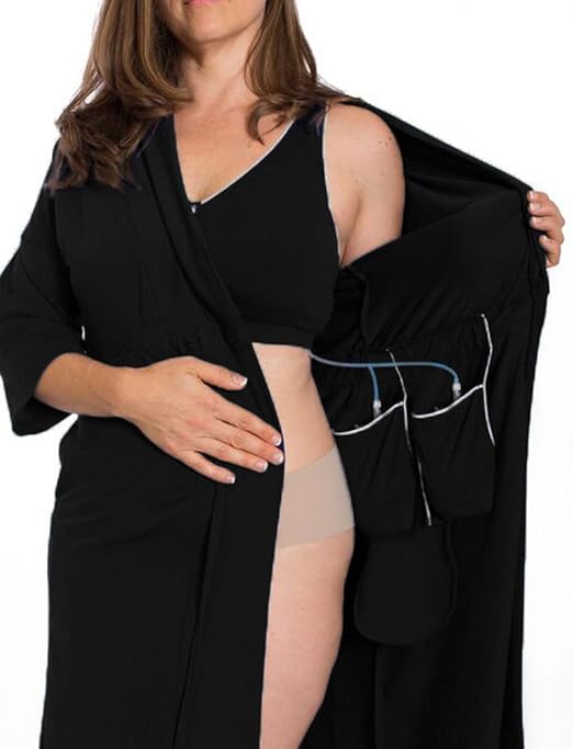 Brobe Recovery Robe Designed for Breast Cancer/Surgery Recovery (XXL