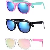 Pro Acme Kids Polarized Sunglasses, Flexible TPEE Frame Shades for Toddler Girls Boys, Ages 3-12