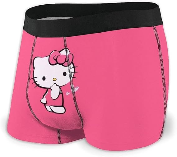 Amazon Co Jp ハローキティピンク ボクサーパンツ メンズ 下着 ストレッチコットン ボクサーブリーフ セット前閉じ 吸水速乾 男性 肌着 服 ファッション小物