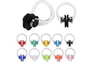 10 Colors Swimming Nose Clip, Waterproof Silica Gel Swim Nose Plug, Multicolored PVC Silicone Plugs Swimming Nose Clip Set fo