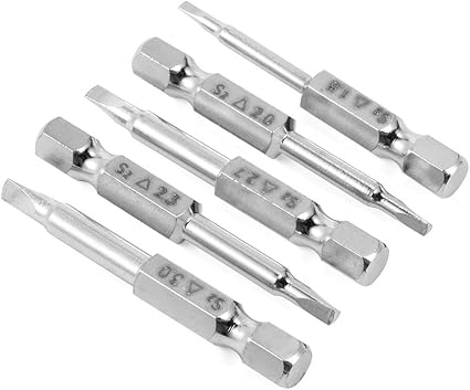 Xcsource 5pcs Embouts De Tournevis 50mm 1 4 Tige Hexagonale Tete Triangle Aimantee 1 8 2 0 2 3 2 7 3 0mm Outils En Acier S2 Bi211 Amazon Fr Informatique