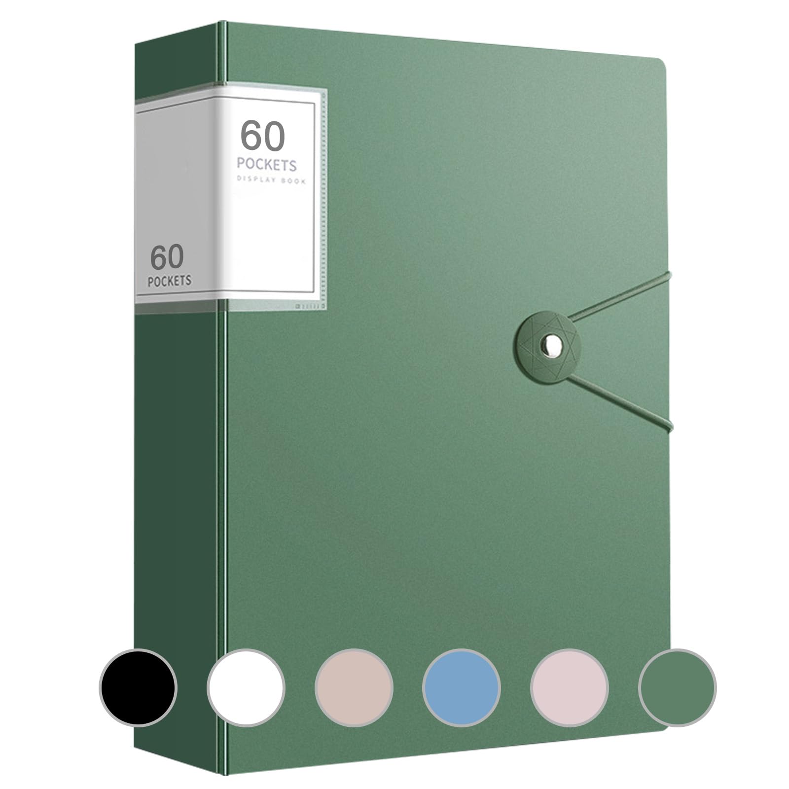 A4 Display Folders with 60 Pockets, Display Book Folders for Paperwork A4 with Plastic Sleeves, Presentation Project Folder for Individuals, Offices, Home