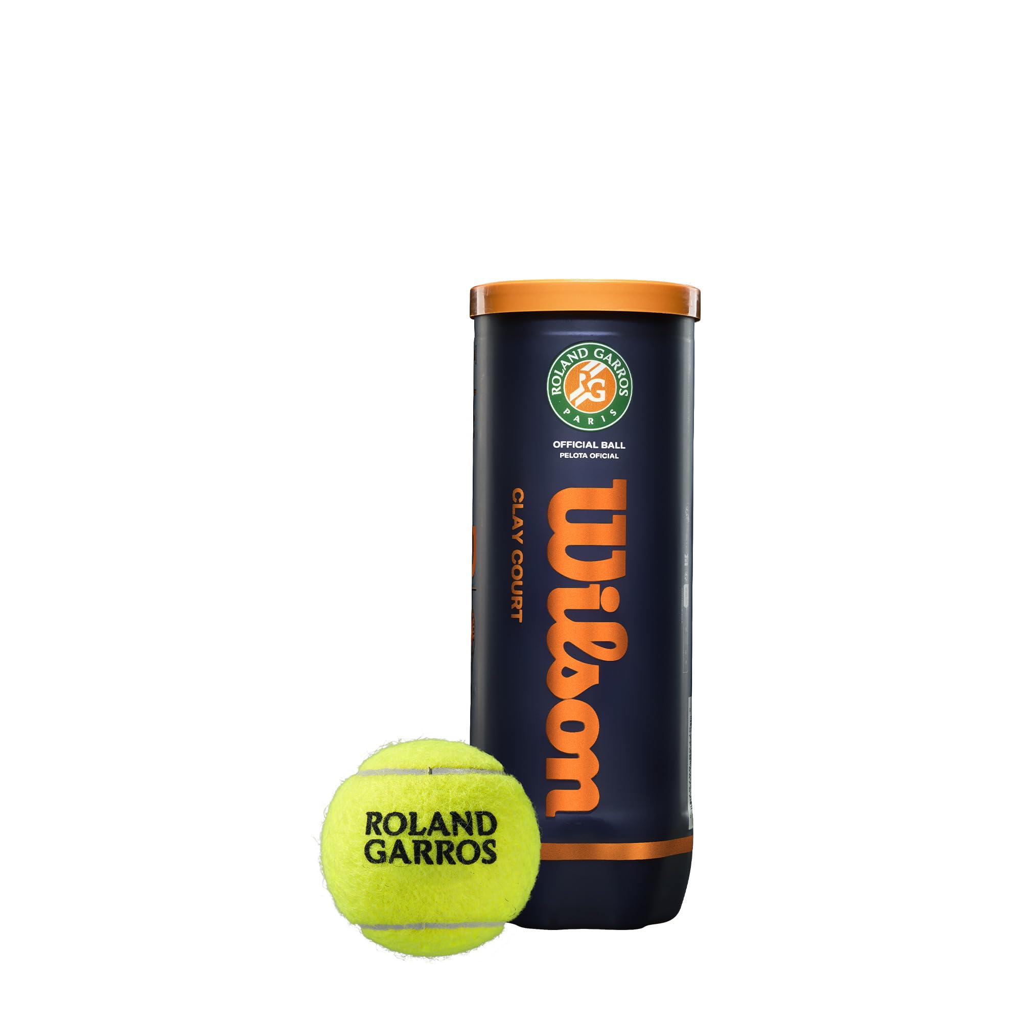 Wilson Unisex-Adult Roland Garros Official Tennis Ball, Yellow, 24 × 3