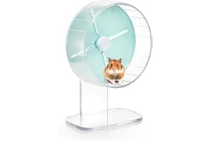 Foraineam Hamster Wheel Silent Hamster Exercise Wheels, 7.5 Inch Quiet Spinner Hamster Running Wheels with Adjustable Stand f