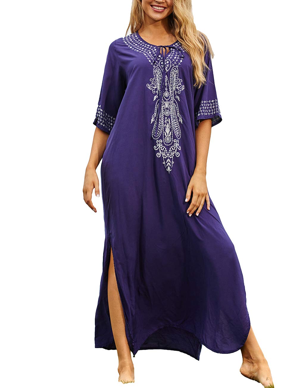 Side Split Beach Kaftan Dress 