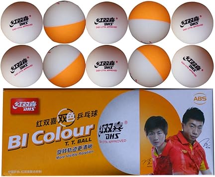 Amazon 10個 Dhs D40 双色卓球ボール 紅双喜 コウソウキ バイカラー Absプラスチック材質 Ctta 中国国家チームの訓練の秘器 10枚 Dhs ボール