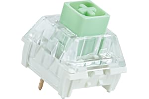 GENERIC Kailh Box Jade Switches for Mechanical Gaming Keyboard,3-Pin 50gf Clicky/lubed/Dust&Waterproof Switches Compatible Cherry MX Switches(70Pcs,Kailh Box Jade)