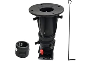 LOFTMARTE 12"-16" Adjustable Cushioned 5th Wheel to Gooseneck C5G1216 Adapter Fifth Wheel to Gooseneck Coupler Towing Adapter