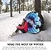 Wleopard Inflatable Snow Tube Sled Air Tubes with Grab Handles - Inflatable Round with Rapid Valves