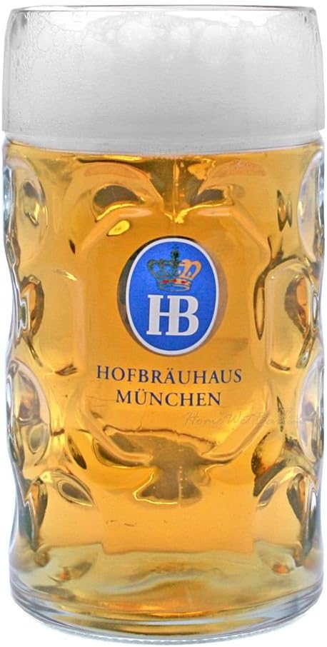 Amazon Com Hofbrauhaus Dimple German Beer Mug 1 Liter Beer