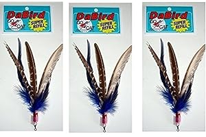 ZXD GoCat DaBird SUPER Feather Refill, Assorted Colors, Pack of 3